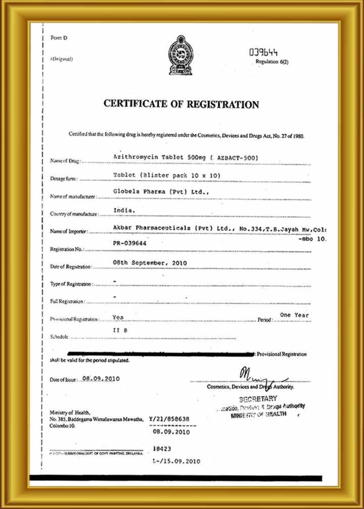 certificate 2018
