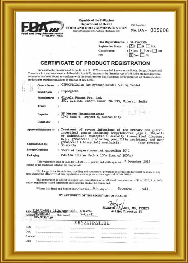 certificate 2018