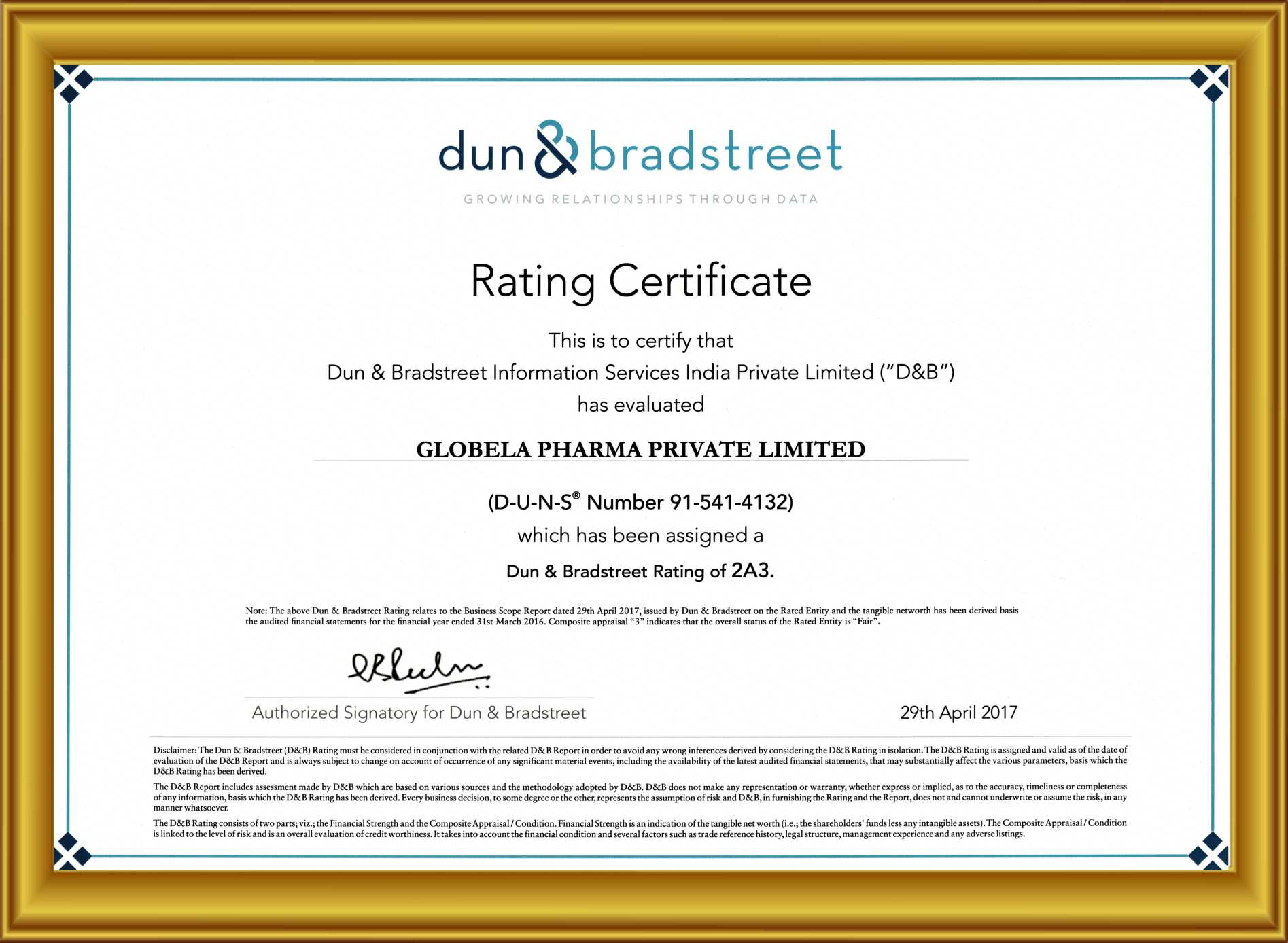 certificate 2018