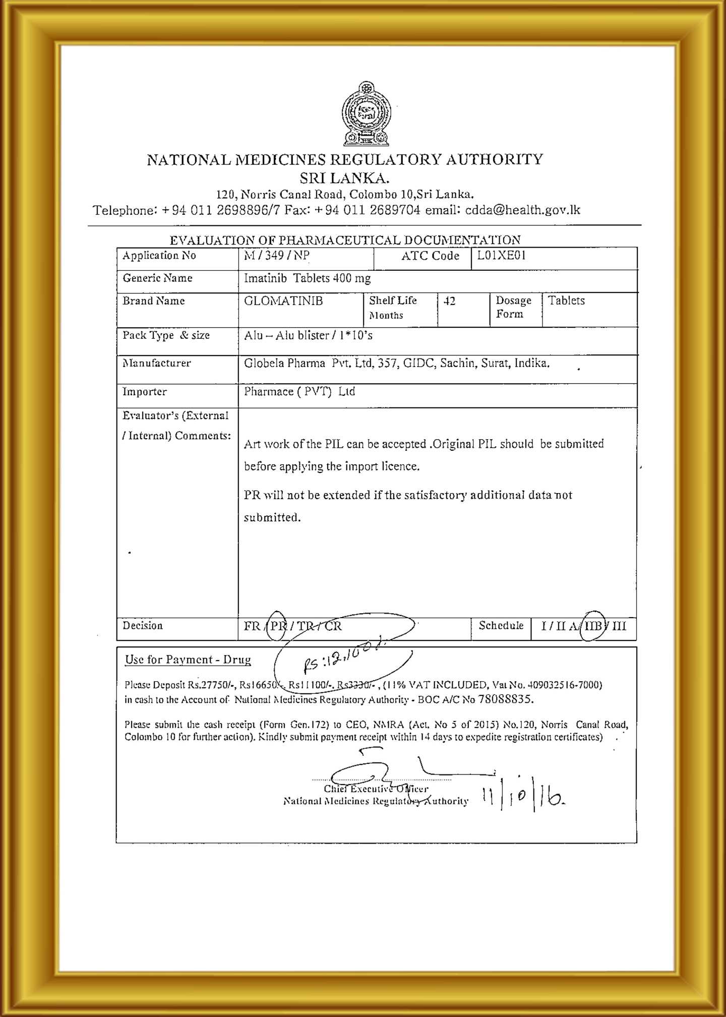 certificate 2018