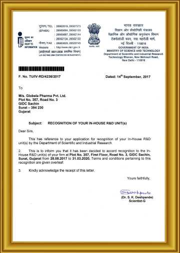 certificate 2018