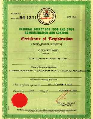 certificate 2018